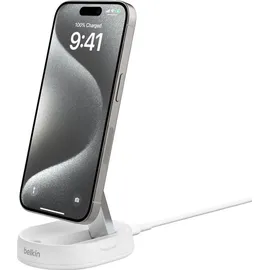 Belkin BoostCharge Pro - Kabelloses Aufladen, 1,5 m, Weiß AC, Schnellladung Drinnen,