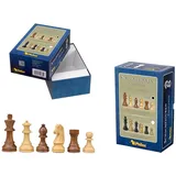 Philos 21871 - Schachfiguren Artus, Königshöhe 90 mm, in Set-Up Box