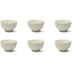 Excelsa Set Von 6 Schalen Fashion Weiß Keramik 14X8X14 Cm Weiß
