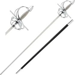 Practical Rapier inklusive Scheide aus Holz