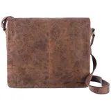 GREENLAND Nature Montenegro Messenger Leder 35 cm natur