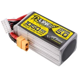 Tattu Akku 5.0 1050mAh 22,2V 6S 150C Black/Red