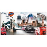Artland Wandbild »London Skyline Collage IV«, Großbritannien, (1 St.), bunt