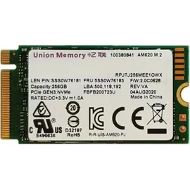 Lenovo UMIS AM620 256 GB M.2