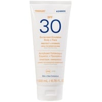 Korres Yoghurt Sonnenschutz-Emulsion für Körper und Gesicht SPF30 200 ml