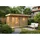 FinnTherm Gartensauna Enns-70 Naturbelassen 508 cm x 354 cm Wandstärke, 70 mm