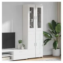 vidaXL Highboard mit Regal FLORIN Weiß 60 x 35 x 182 cm Holzwerkstoff