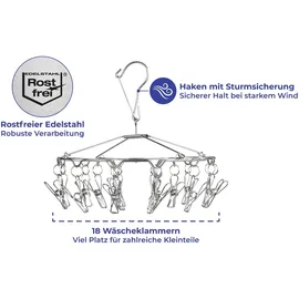 Wenko Wäsche-Rondell Edelstahl,