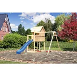 Akubi Spielhaus Frieda Set B mit Rutsche blau 91180