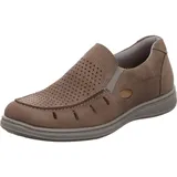 Jomos Slipper Komfortschuh, Slipper mit luftdurchlässiger Perforation, G-Weite, grau