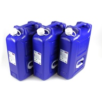 3er Set 20 Liter AdBlue Kanister HD-PE dunkelblau Reservekanister mit Auslaufrohr und Sicherheitsverschraubung platzsparend stapelbar UNBEFÜLLT AUS 32 1099301