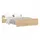 vidaXL Bettgestell 140 x 200 cm Braun