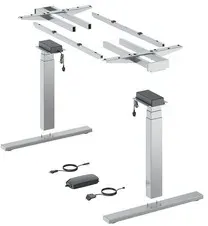 Elektro-Tischgestell, 1.200x2000mm,Steelforce Pro 670 SLS, 9309760,silber