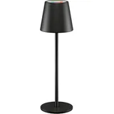 goobay Kabellose LED-Tischleuchte RGBW, aufladbar, dimmbar 36cm, schwarz