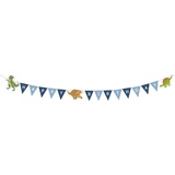 Amscan 9903986 Partykette Dinosaurier, Papier, 180 x 8,9 cm, Happy Birthday, Geburtstag, Girlande, Hängedekoration