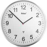 weinberger gmbh&co. kg Funk-Wanduhr 30,0 cm Ø30cm grau/silber/weiß