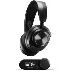 SteelSeries Gaming Headset Arctis Nova Pro Wireless Multi-System Gaming-Headset mit wechselbarem Akku Infinity Power System und Active Noise Cancell