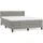 vidaXL Boxspringbett 140 x 200 cm Hellgrau