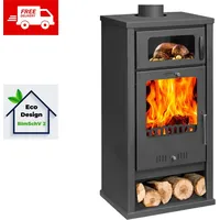 Balkan energy Kaminofen Holzofen mit Backofen BALKAN ENERGY Troy