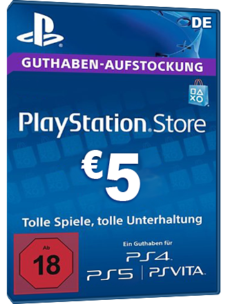 PSN Card 5 Euro [DE] - Playstation Network Guthaben