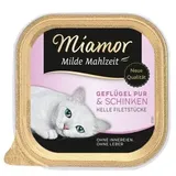 Miamor Milde Mahlzeit Geflügel & Schinken 16 x 100 g