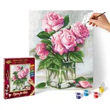 Schipper 609240828 Malen nach Zahlen, Rosen für Dich, 24 x 30 cm