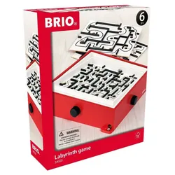 BRIO Spiel Labyrinth mit Übungsplatten, rot
