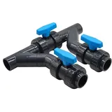 Pool Bypass Set 45 Grad | Ø50 mm I für Wärmepumpen I Pool-Heizung und Solarheizung I Schwimmbadheizung I Bypass-Komplettset