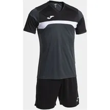 Joma Danubio III Kurzarm-set - Anthracite / Black - 11-12 Jahre