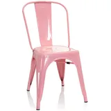 HJH Office Bistrostuhl Vantaggio Comfort Metall rosa