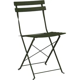 vidaXL Klapp Bistro Set 3 pcs Dunkelgrün Stahl