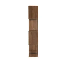 miliboo Skandinavisches Bücherregal 147 cm Walnuss