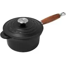 Le Creuset Tradition Profitopf 18 cm schwarz matt mit Holzgriff