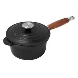 Le Creuset Tradition Profitopf 18 cm schwarz matt mit Holzgriff