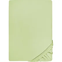 biberna 0077144 Feinjersey 90 x 190 - 100 x 200 cm pistaziengrün