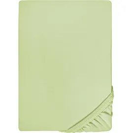 biberna 0077144 Feinjersey 90 x 190 - 100 x 200 cm pistaziengrün