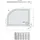 Polysan RENA R Duschwanne Viertelkreis 100x80x4cm, R550, rechts