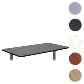 Mendler Schreibtischplatte HWC-D40 160x80cm Schwarz