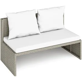 Lounge-Set Sitzgruppe Terrassenmöbel-Set Bostonia 4-tlg. Polyrattan Hellbraun