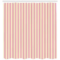 ABAKUHAUS Duschvorhang 175 x 200 cm rosa und gelb