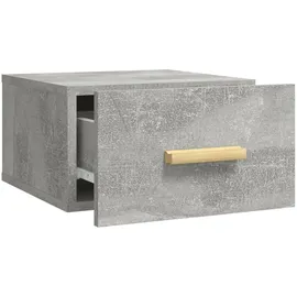 vidaXL Wand-Nachttisch Betongrau 35x35x20 cm