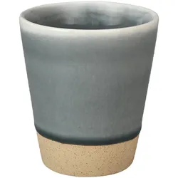 Krasilnikoff Keramik Becher mit Glasur, grau