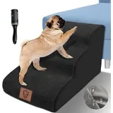 Famanu Hundetreppe für Sofa - Waschbarer Plüschbezug, Antirutsch