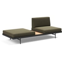 INNOVATION LIVING Schlafsofa Puri Eiche Stoff Forest Green