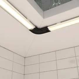 PARLAT LED Unterbauleuchte SIRIS, 90cm, flach, silber, 9,5 W, 963lm, warmweiß