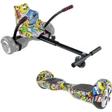 Hoverboard + mehrfarbiges Kart-Paket – URBANGLIDE – 6,5 Räder – 550 W – 4 Ah – Einstellbare Länge