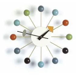 Vitra Wanduhr Ball Clock mehrfarbig, Designer George Nelson