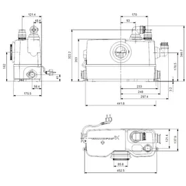 Grundfos Sololift2 WC-3 Kleinhebeanlage