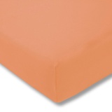 Estella Spannbettlaken »Jersey-Stretch-Spannbetttuch«, Der Maßanzug für die Matratze, 13223736-0 apricot B/L: 150 cm x 200-220 cm