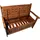 Dobar Gartenbank 115 x 58 x 89 cm braun